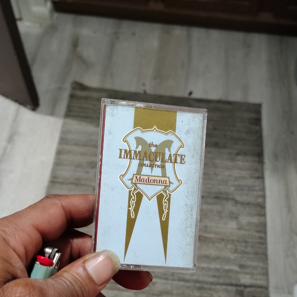 Madonna The Immaculate Collection Cassette Player - Gold and White